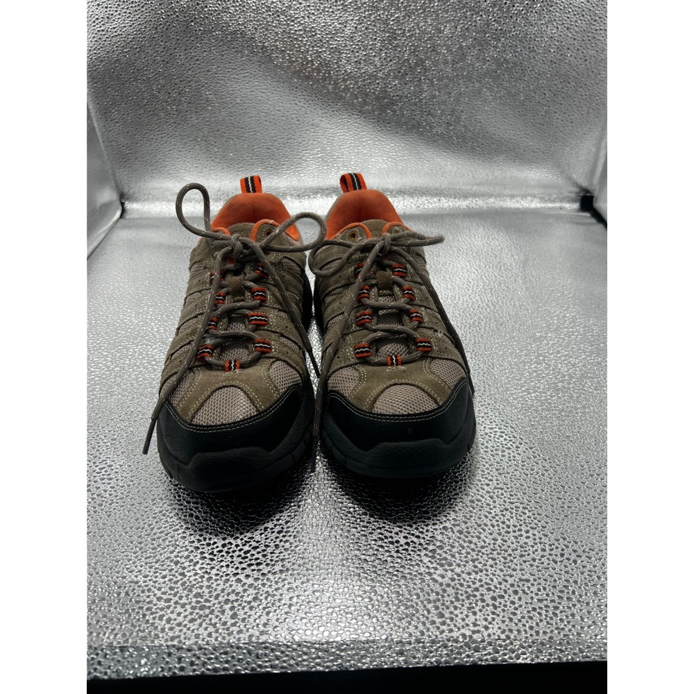 Anodyne No. 49 Trail Walker Mens 7.5 XW Brown Orange Leather Hiking Shoes No 49